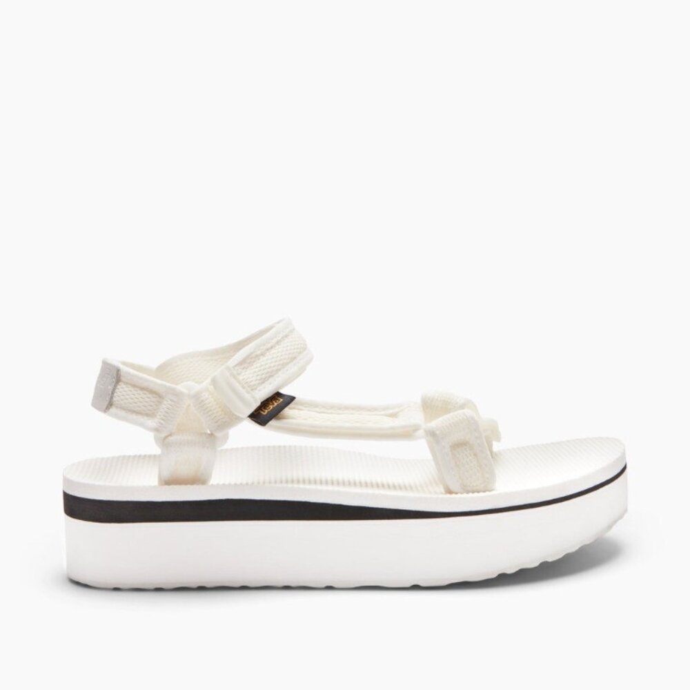 Teva Women's White‎ Flatform Universal 1102451 Mesh Platform Sandal Size 8